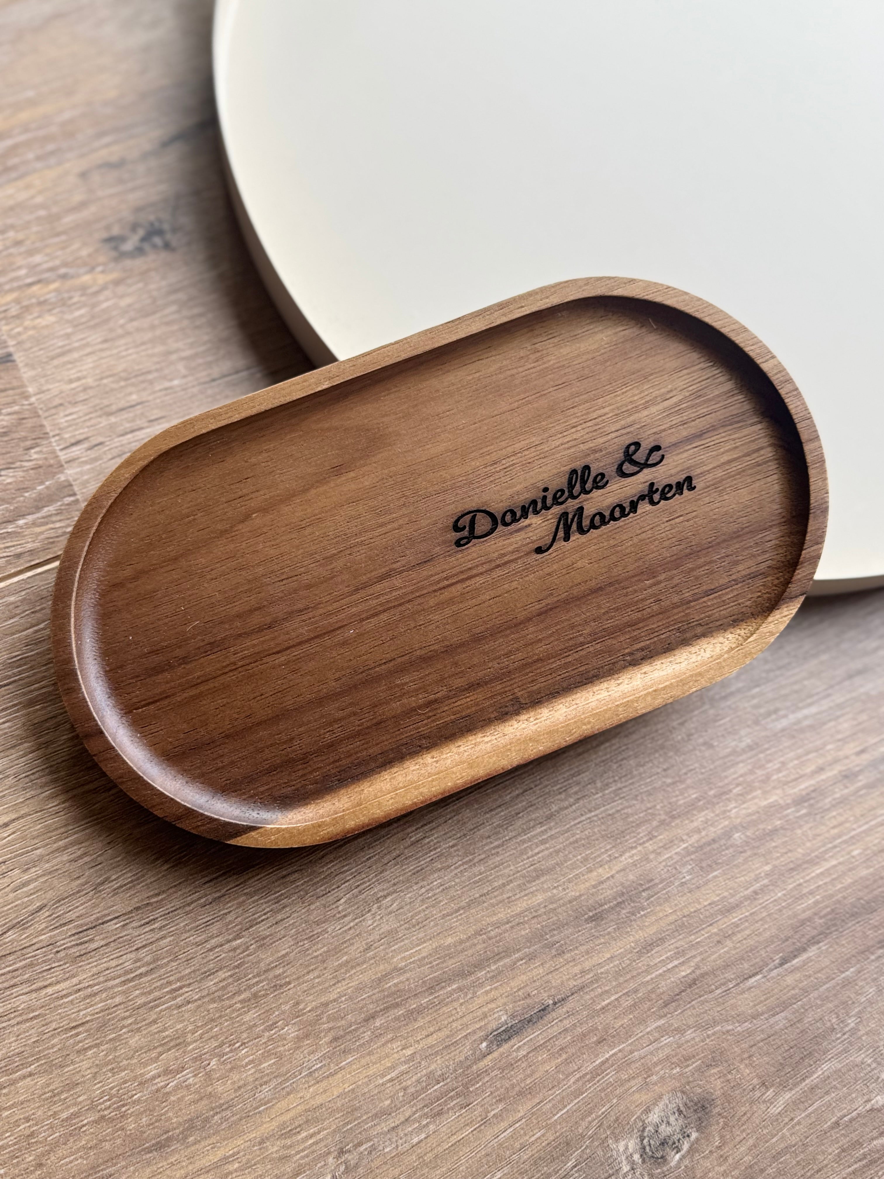 Koffie/thee plateau met namen