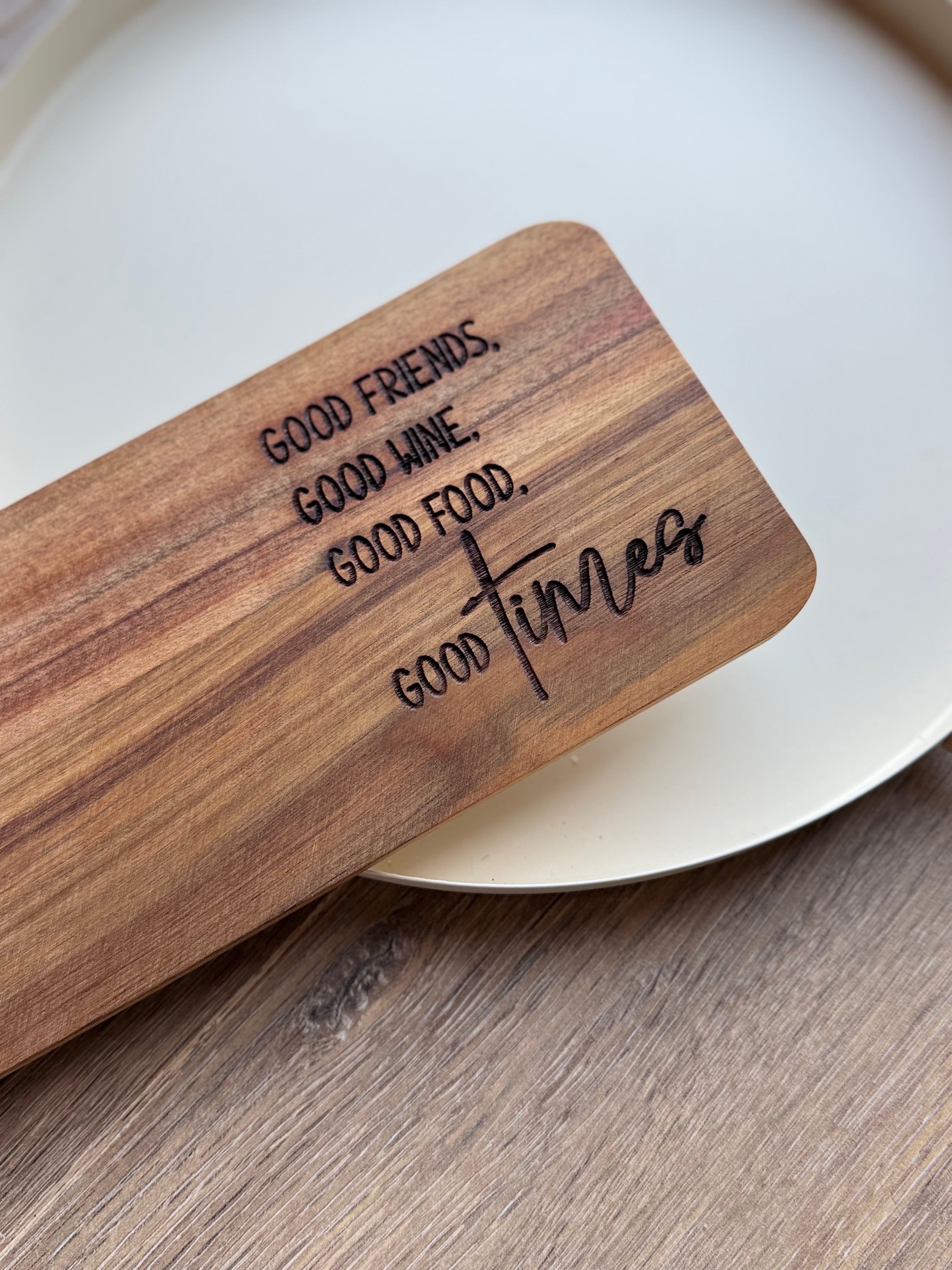 Borrelplankje 'good times'