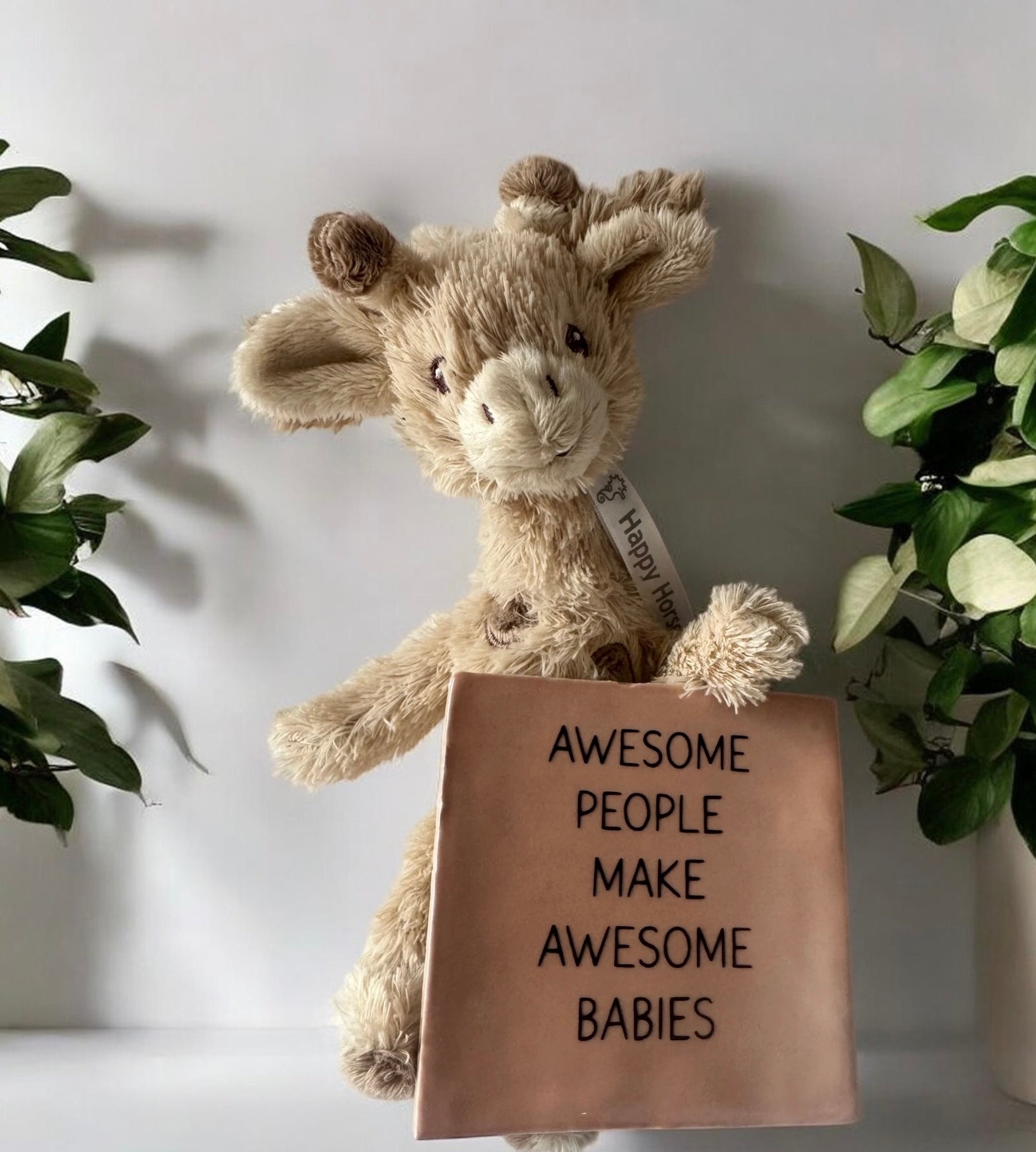 Baby tegel ‘awesome people make awesome babies’