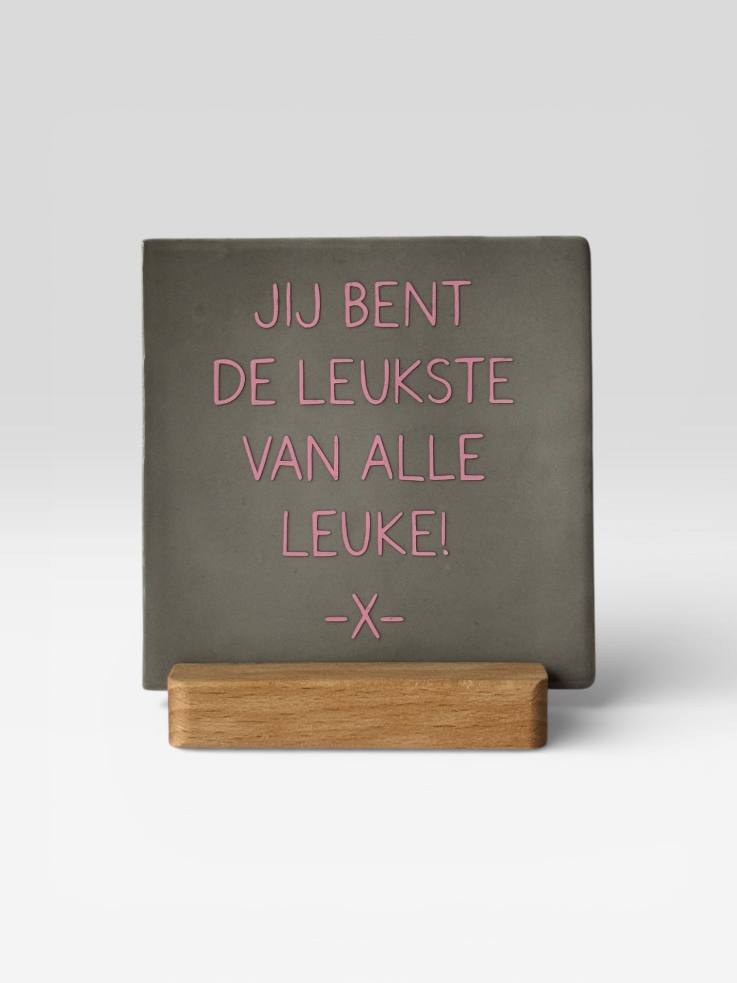 Tegeltje 'jij bent de leukste van alle leuke'