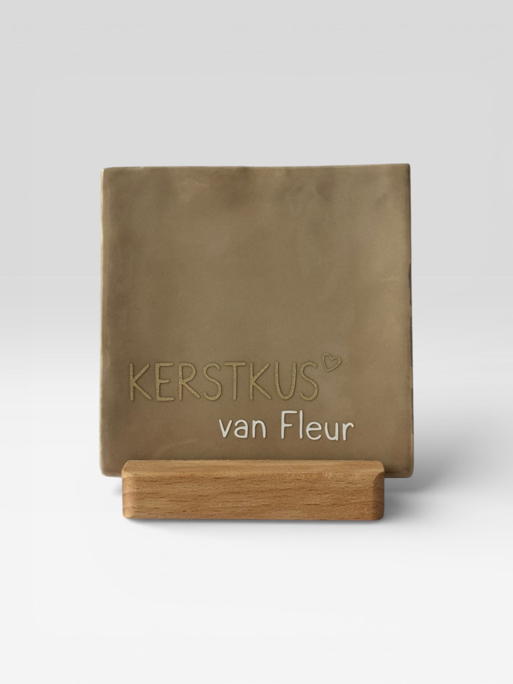 Tegeltje gepersonaliseerd 'kerstkus'