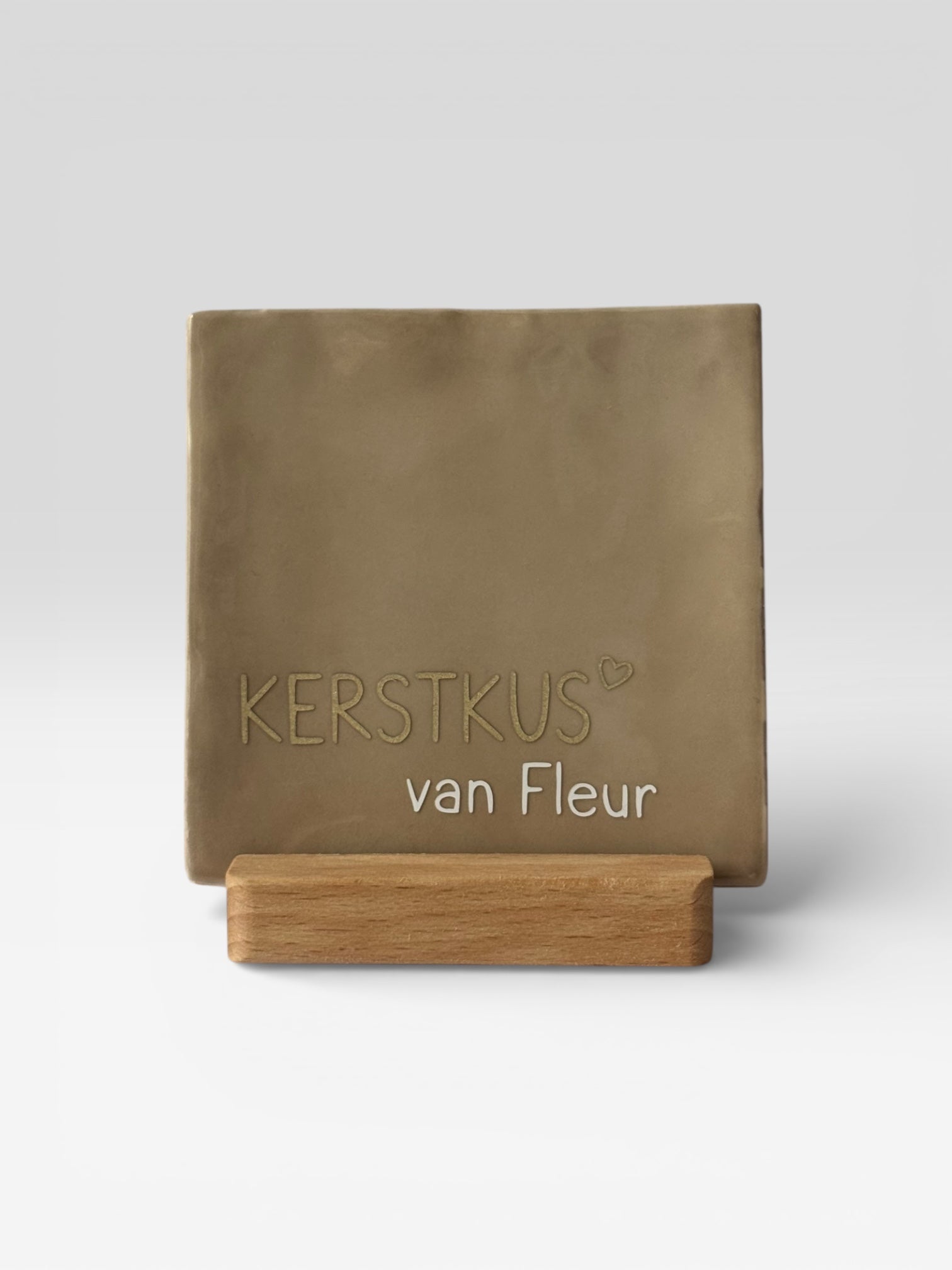 Tegeltje gepersonaliseerd 'kerstkus'