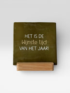 Tegeltje 'wijnste tijd'