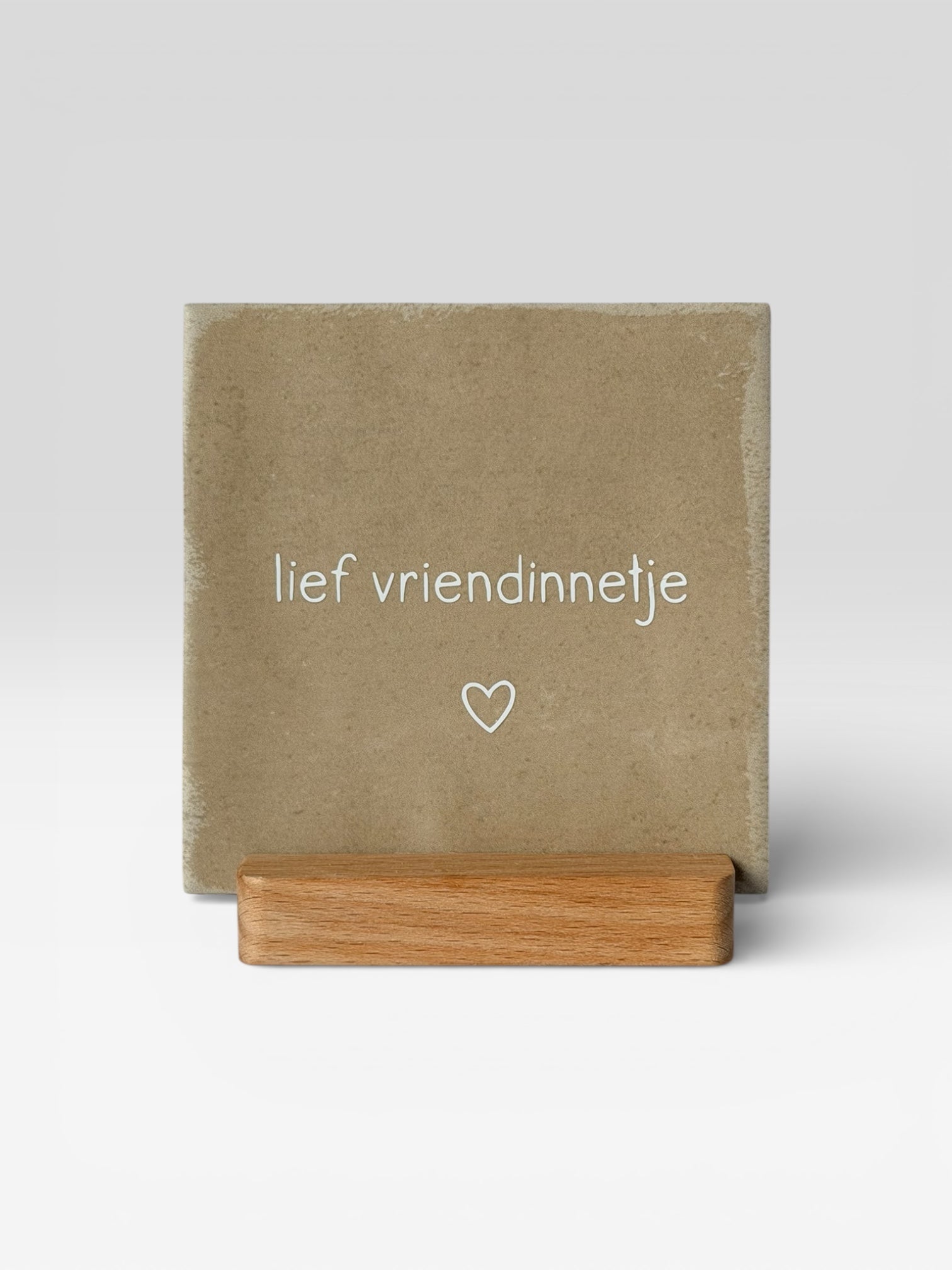 Tegeltje 'lief vriendinnetje'