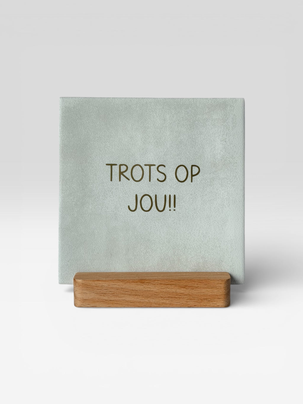 Tegeltje 'trots op jou'