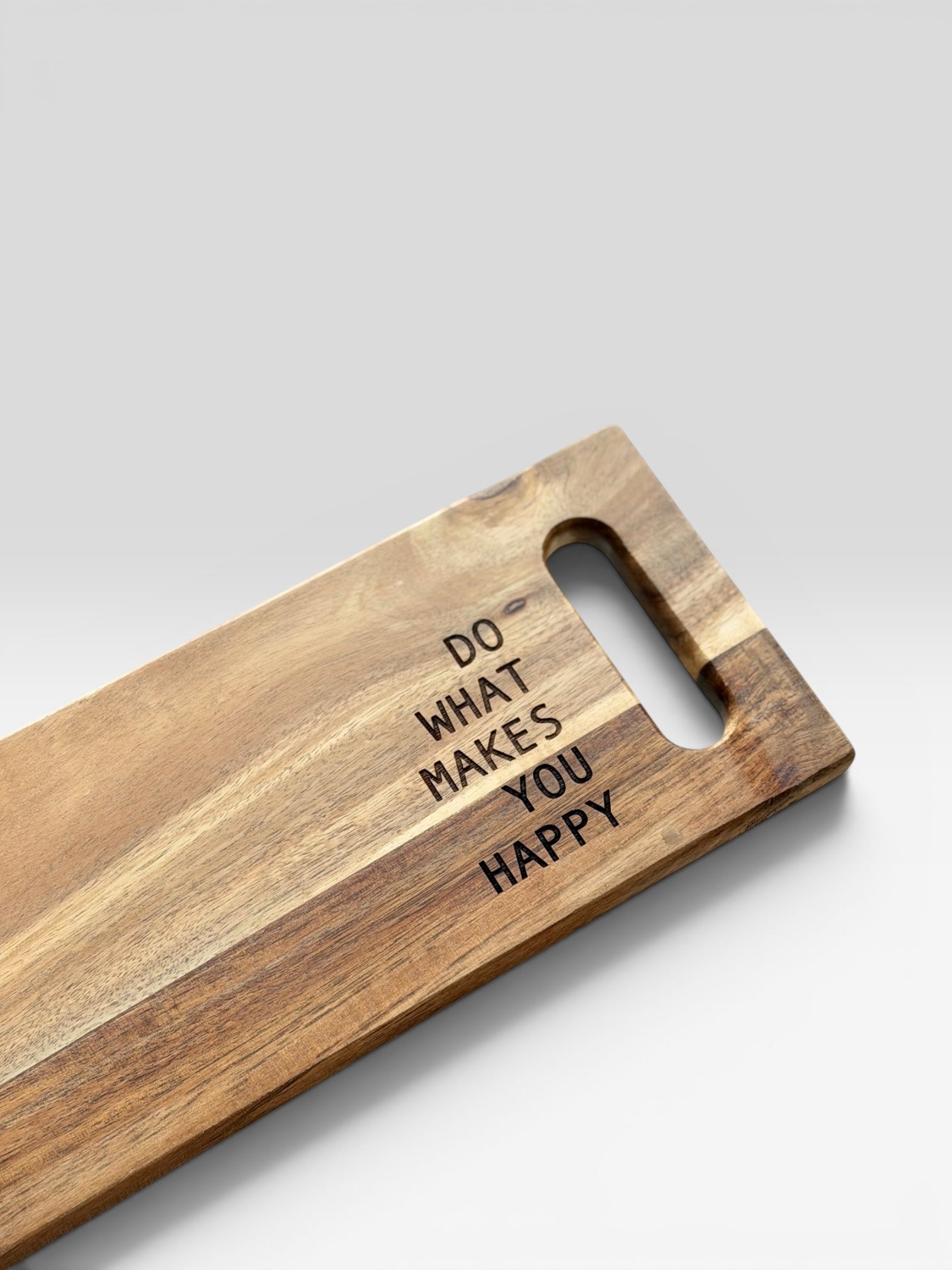 Borrelplank ‘do what makes you happy’