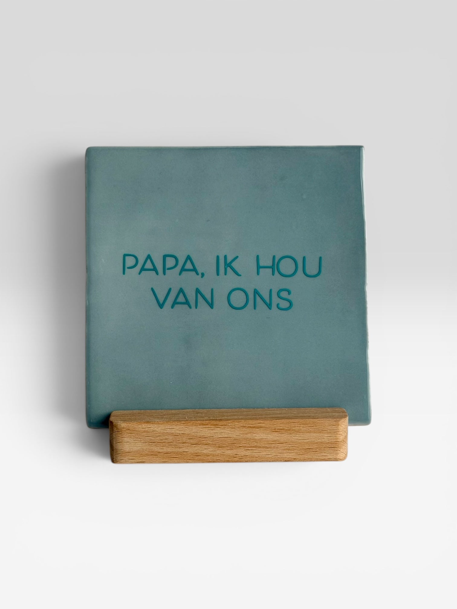 Tegeltje 'papa, ik hou van ons'