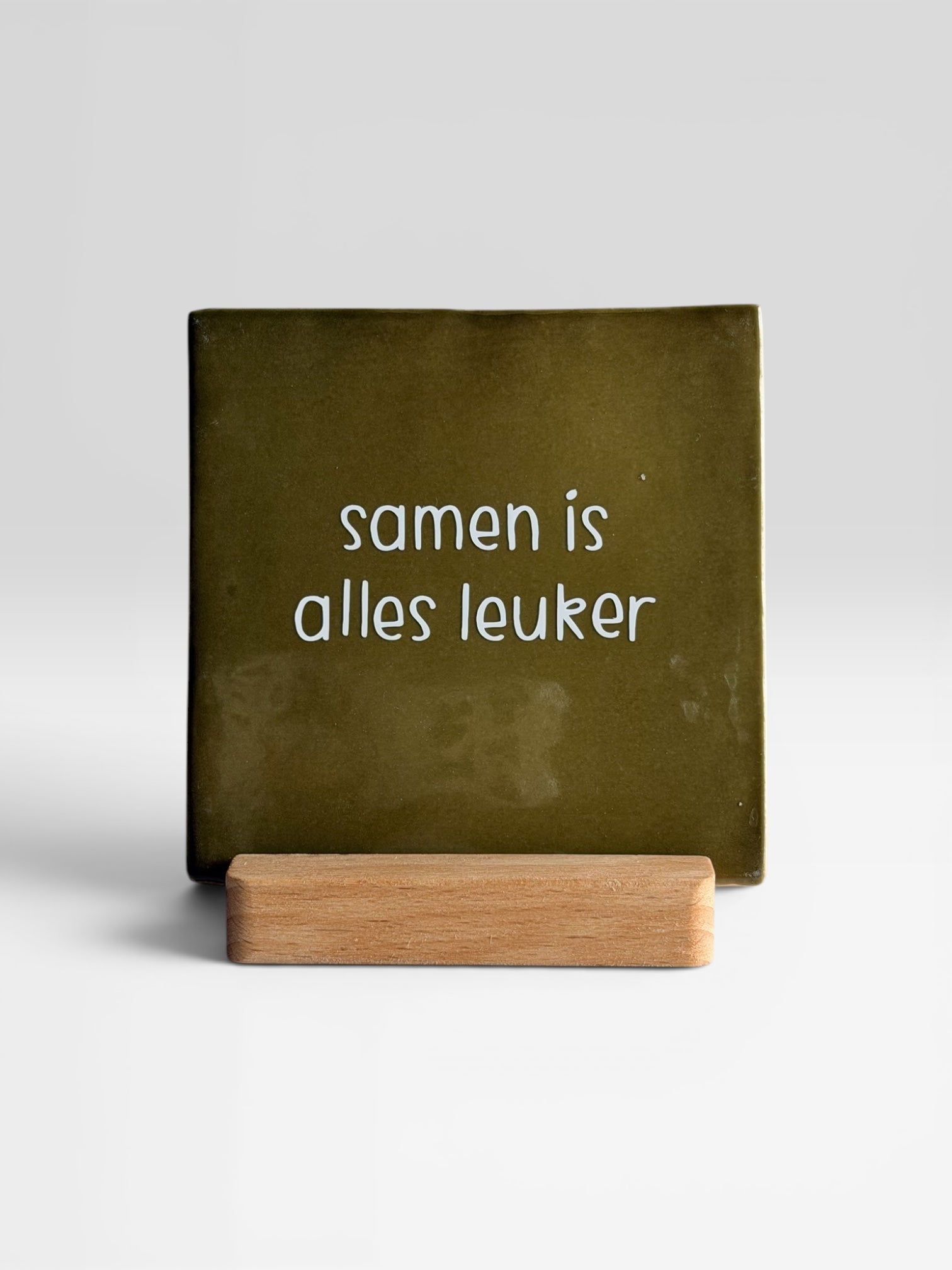 Tegeltje 'samen is alles leuker’