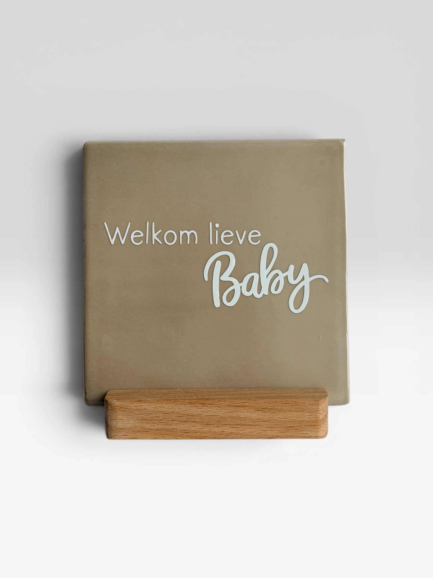 Tegeltje 'welkom lieve baby’