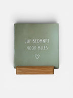 Tegeltje 'juf bedankt voor alles’