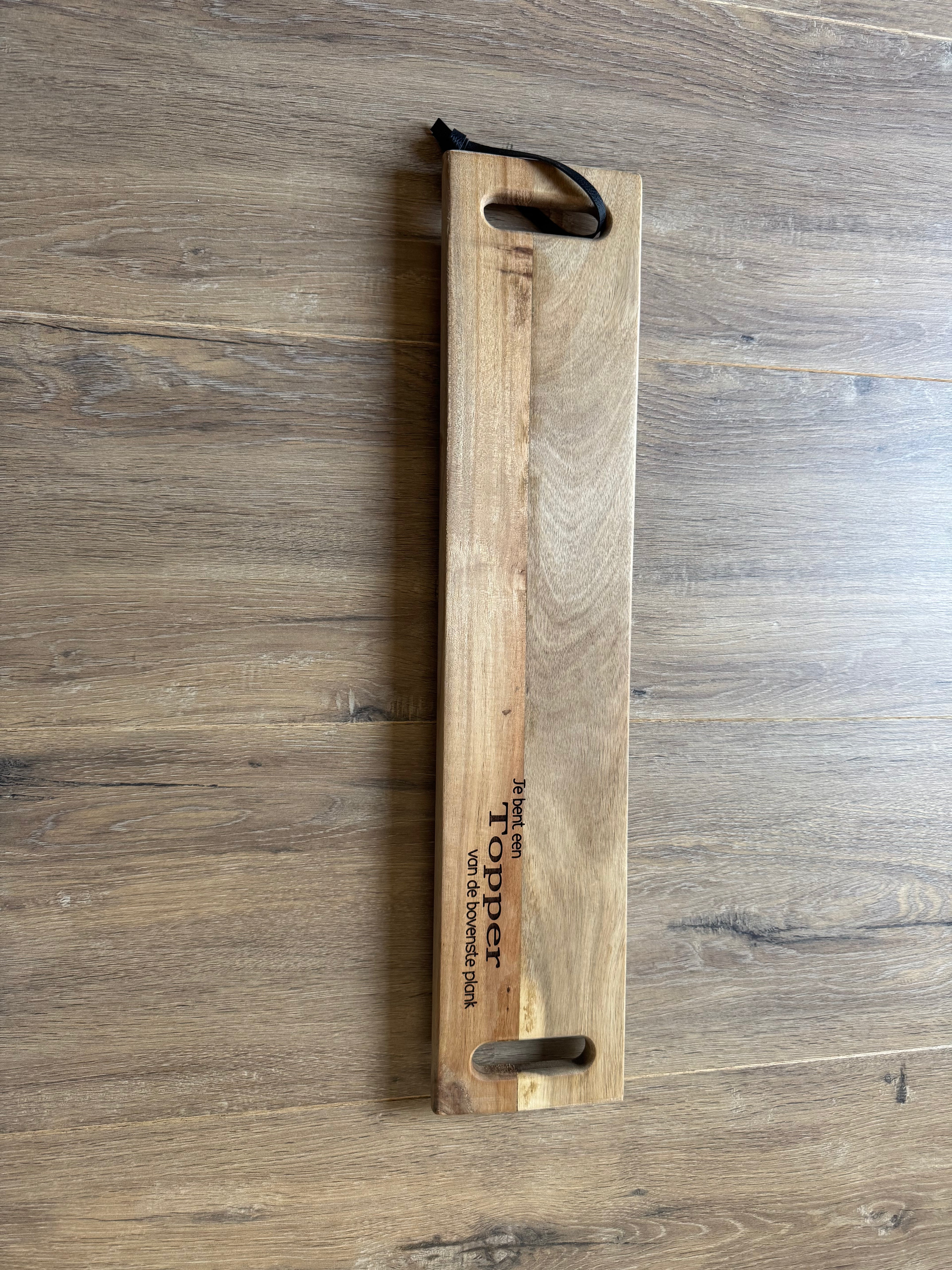 Borrelplank 'topper van de bovenste plank'