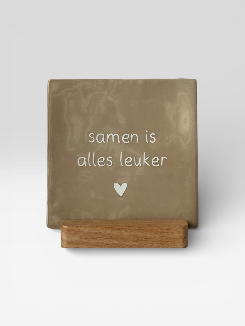 Tegeltje 'Samen is alles leuker'