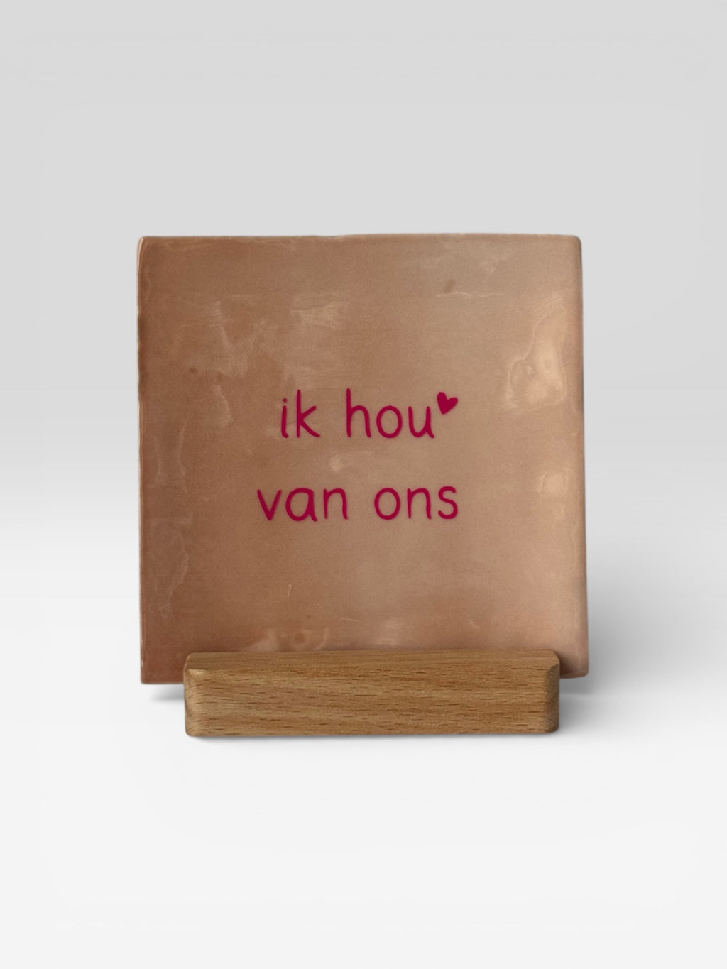 Tegeltje 'ik hou van ons'